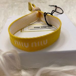 Brand New 100% Authentic Miu Miu Yellow Bracelet